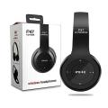P47 Wireless Foldable Bluetooth Headphones with Microphone Support FM Radio and TF for Multiple Devices. 