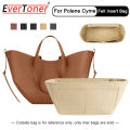 EverToner Insert Bag For POLENE Cyme M Mini Organizer Felt Makeup Linner Bag with Zipper Pocket. 