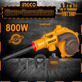 Ingco INDUSTRIAL 2 In 1 - Vacuum Cleaner And Aspirator Blower - 800W Variable Speed and 100% Copper Motor Winding. 
