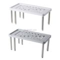 Detachable Expandable Shelf Adjustable Kitchen Counter Organizer Rack. 