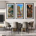 Dark City Frames Wall Art Theme. 