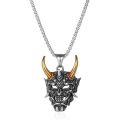 Street men's titanium steel necklace men's tide personality hip hop Internet celebrity pendant versatile student sweater chain female match. 