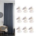 Simple 10Pcs For Drapes, Sheer, Valances Hanging Curtain Tracks Accessories Curtain Accessories Curtain Hook Curtain Pulley Curtain Track Curtain Roller. 
