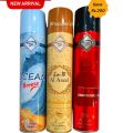 Air Freshener Ocean Breeze | Al-Aseel | BigBoss | Pack of 3 300ml Big Bottle House Care Room Spray Imported High Quality Value Budget Pack Deal Offer Fresh Scent Fragrance | Wash Room Bath Room Easy to use | Office Room | Car Air Freshener | Hotel Room. 