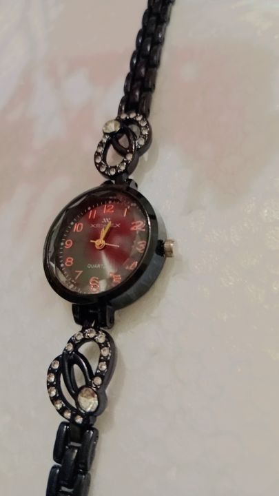 Watch%20for%20girls%7Cwoman%7Cladies%7Cgift%7CElegant%20Black%20Bracelet%20Watch%20with%20Crystal%20Accents%20for%20girl%20and%20woman%20-%20Image%204