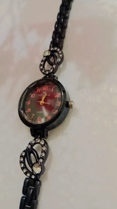 Watch%20for%20girls%7Cwoman%7Cladies%7Cgift%7CElegant%20Black%20Bracelet%20Watch%20with%20Crystal%20Accents%20for%20girl%20and%20woman%20-%20Image%204