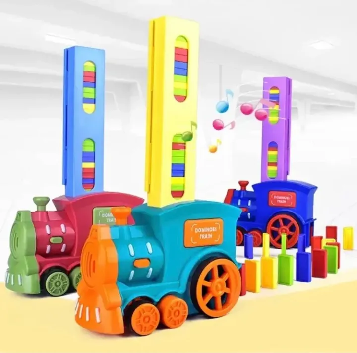 Unbreakable Train Electric Dominoes Train, Unbreakable Train For Kids, Train Toy Stacking ...