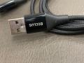 Black R2 Type-C Metal Braided Charge&Sync Round Cable. 