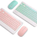Ultra-Slim Bluetooth Keyboard and Mouse Combo Rechargeable Portable Wireless Keyboard Mouse Set for Apple iPad iPhone iOS 13 and Above Samsung Tablet Phone Smartphone Android Windows (pink). 