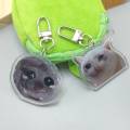 Women's Bag Pendant Cute Anime Keychain For Bags Tearful Sad Hamster Meme Sad Cat Meme Cute Things Cheap Gift For Best Friend. 