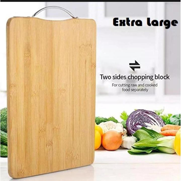 CUTTING BOARD  Extra Large Cutting Board Wooden Cutting Board Thick Strong Meat Chopping Block Solid Easy To Hang