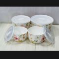 4 piece ceramic bawol set. 