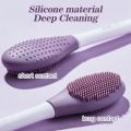 Silicone Double Head Mask Brush, Silicone Face Wash Brush, Mud Film Special Scraper Applicator, Facial Cleansing Brush, Cleaning Tool. 