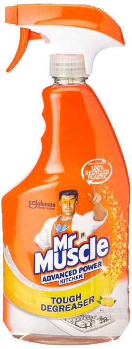 100% Original Mr Muscle Kitchen Cleaner, Advanced Power All Purpose Cleaning Spray, 750 ml