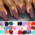 288pc/Box Nails Matte Acrylic Tips Mixed Color Full Cover Artificial Wearable Nail Short Almond Nail Press on Manicure. 
