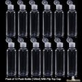 Empty Plastic Push Bottle 120ml / Empty Plastic Bottles for Hair Oil /  Empty Push Bottles Lotion Flip Top Refillable Bottle. 