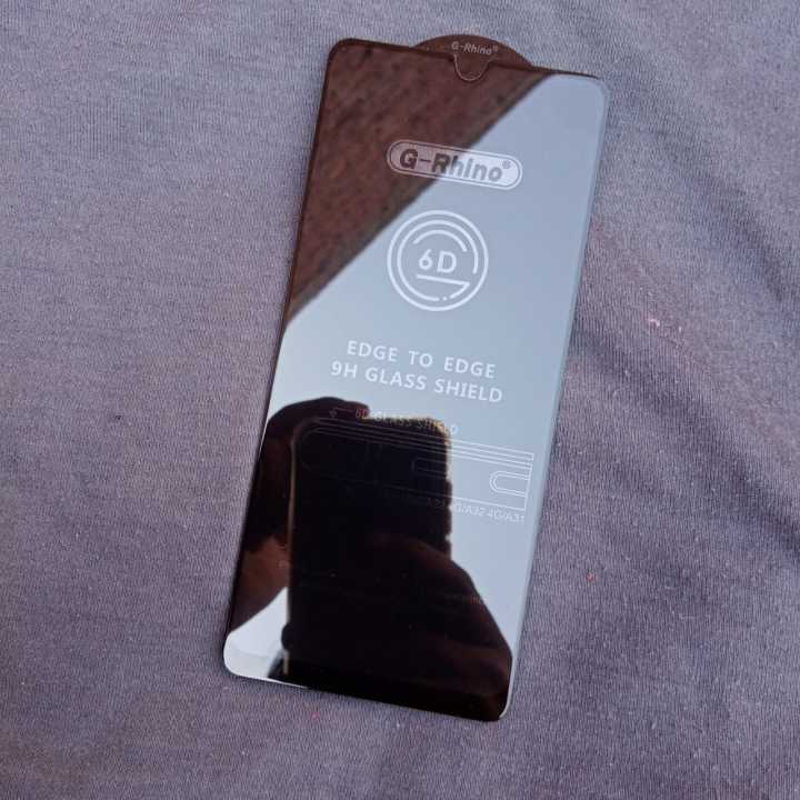 Samsung Galaxy A31 - 6D Gorilla Glass - 9H scale Protection - highly tempered Glass - Brilliantly polished Glass - Protect phone's display screen from damage and scratches - Black border - smoothly working glass - 01500