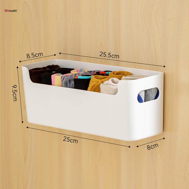 Wall Mounted Drawer Organizer Underwear Storage Organizer Box Accessory Punching Free Socks Storage Boxes Closet Organizer for Closet Drawer