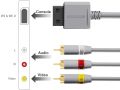 6amLifestyle Wii AV Cable, Gold Plated Composite Audio Video Lead 3-RCA Composite TV Cable Compatible with Nintendo Wii & Wii U Game Console(1.8M/5.9feet). 