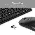 KM901 Keyboard Mouse Combo 2.4G Wireless 78 Key Mini Keyboard And Mouse Set. 