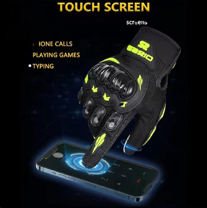 Pro Biker Full Finger Gloves for Bike Riding, Motorcycle Racing ...
