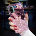 For Xiaomi Redmi Note 10 4G / Note 10S Back Cover Luxury 3D Shiny Rhinestone Butterfly Glitter Sequins Starry Girls Cases Clear Soft TPU Silicone Protective Mobile Phone Case. 