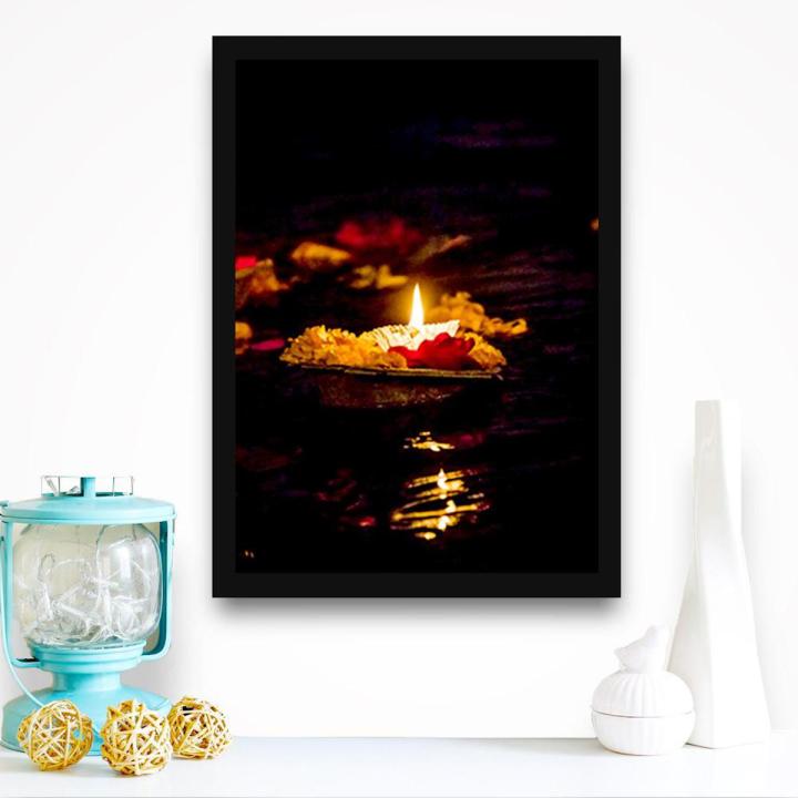 eMall Nature and Beauty Photo Frame With Glass For Wall Hanging on A4 8x12 Inches  Premium Glossy Photo Paper Picture Frame for Home Decor and Decoration Accessories
