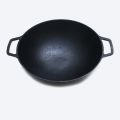 Cast Iron Wok 12.5" (without lid), Krucible Kitchen, Non Stick Cooking Wok, Black Karahi,  non stick karahi full size (without lid), Classic Series. 