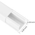 One-Cord Channel Cable Concealer - CMC-03 Cord Cover Wall Cable Management System - 125 Inch Cable Hider Raceway Kit. 