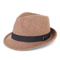 Men Winter Thick Warm Felt Fedora Hats Wool Gentleman Jazz Cap Homburg Male Classical Narrow Brim Top Hat. 