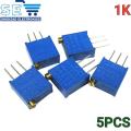 5PCS 3296W 3296 Variable Resistor multi turn Trimpot Trimmer Potentiometer. 