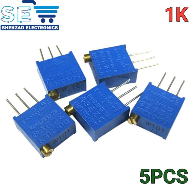 5PCS 3296W 3296 Variable Resistor multi turn Trimpot Trimmer Potentiometer