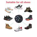 1Pair Simple Versatile Rotating Metal Wire Swivel Automatic Buckle Rope Sneaker ShoeLaces for Kids Adult No Tie Shoe Laces Quick Lock Shoestrings. 