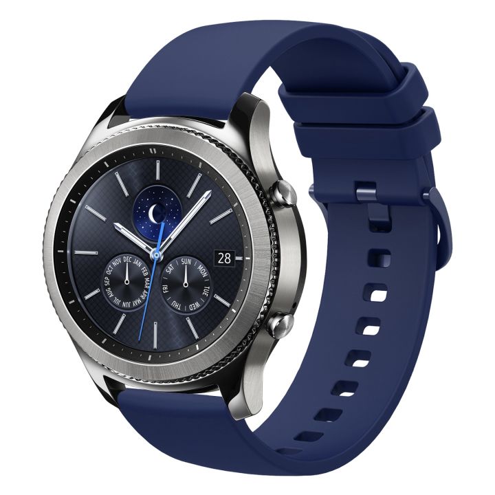 Watch Strap For Samsung Gear S3 Classic 22mm Solid Color Soft Silicone Watch Band