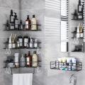 Multifunctional Iron Bathroom Shelf Wall Mount Shower Room Shampoo Storage Holder Kitchen Corner Bathroom Accessory. 