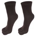 Solid Color Separate Toes Middle Tube Socks/ Casual Versatile Breathable Comfortable Sports Long Sockings. 