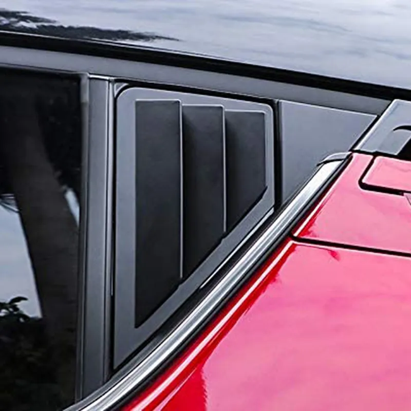 SCITOO ABS Rear Side Window Louvers Air Vent Scoop Shades