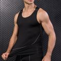 Men's Sleeveless Quick Dry Swim Shirt Sun Protection Rash Guard Gym Fitness Running Hiking Workout Muscle Tee Beach Tank Tops. 