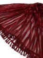 Maroon Color Net Dupatta Stole Stoller for Girls and Kids – Stylish and Versatile Light weight Narrow Net Dupatta For Girls Net (lehriya) Dupatta. 