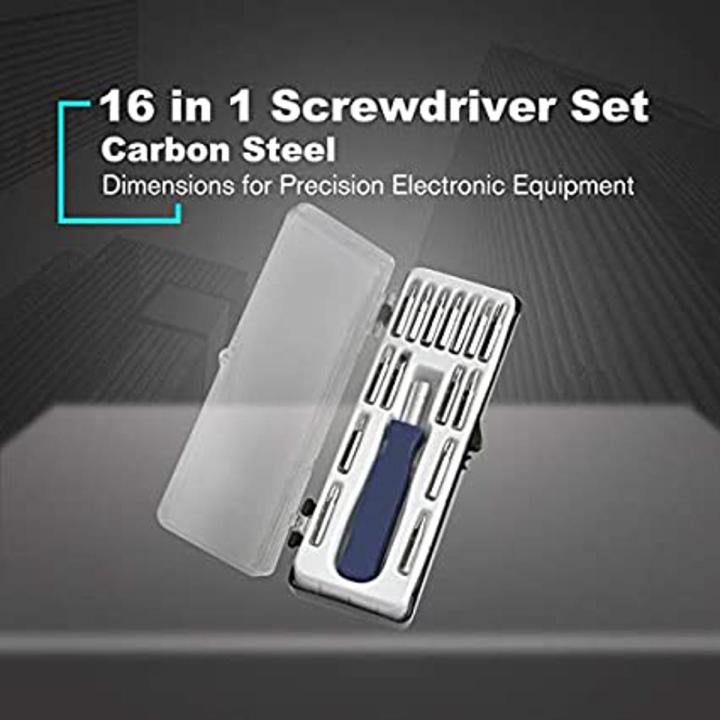 Small Screwdriver Combination Set Multi-Function 16 In 1 Screwdriver Set Repair Tool Kit Precision Screw Driver Square Box Combination Screwdriver Set Professional Kit Adjustable Telescopic Screwdriver Multifunctional Flathead Torx Handle Ratchet Pry Bars