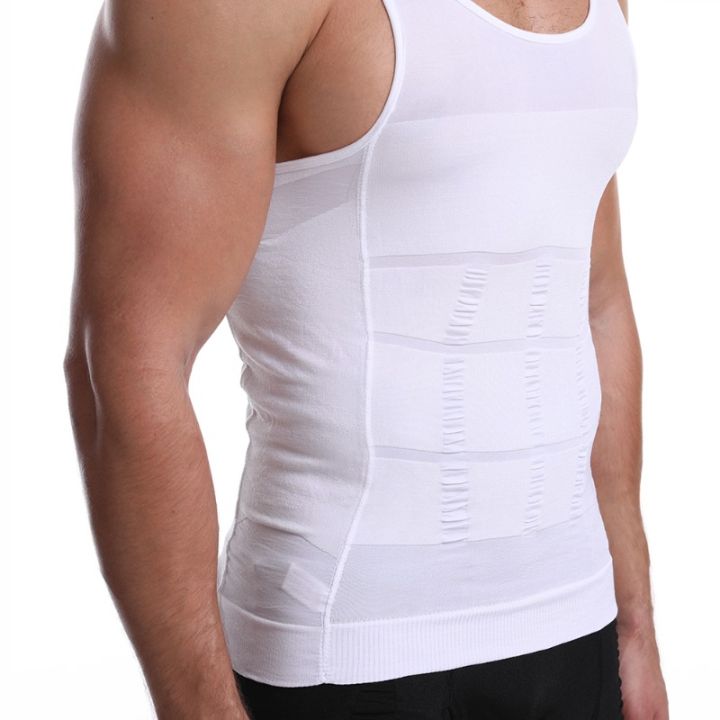 Sherice%20Slim%20N%20Lift%20Body%20Shaper%20Vest%20For%20Men%20All%20Season%20Stretch%20Nylon%20Fabric%20Compression%20Shapewear%20Style%20Black/White%20Color%20-%20Image%205