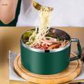 Soup Bowl with Lid and Handle 1300ml Noodle Bowls for Hiking Dorm Vegetables. 