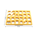 24 Shapes Cookie Cutting Sheet Cutter Mold One Press Heart Moon Star Fruit Platter Biscuit Decoration. 