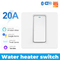 SMATRUL Smart Wifi Water Heater Switch 20A High Power Light Wall Switches EU Electrical App Work for Tuya Alexa Google Home. 