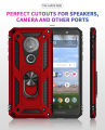 Lereach For Motorola E5 / G6 Play Mobile Phone Case TPU Hard Ring Car Ring Bracket Shockproof Back Cover. 