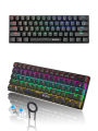 61 key Blue Switch Mechanical Keyboard Wireless Bluetooth Type-c Charging Keyboard. 