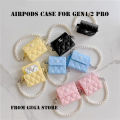Pearl Luxury Cute Airpods Case Airpods 3 CaseAirpods Pro Case Protection Air Pods Silicone Portable Airpods Cover. 
