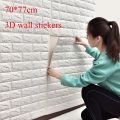 PVC 3D Moistureproof Background Wall Brick Sheet (70×77 Cm). 
