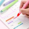 Fluorescent Retractable Gel Dry Highlighter Study Kit set of 4 Twistable Design, No Bleeding Great for Journaling, Highlighting and Studyin. 