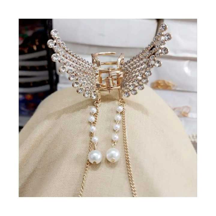 stylish butterfly pearl jewellery ketcher with chain and moti for girls and woman new